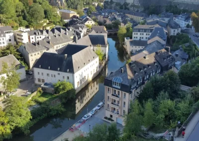 Luxembourg vieille ville rivière alzette