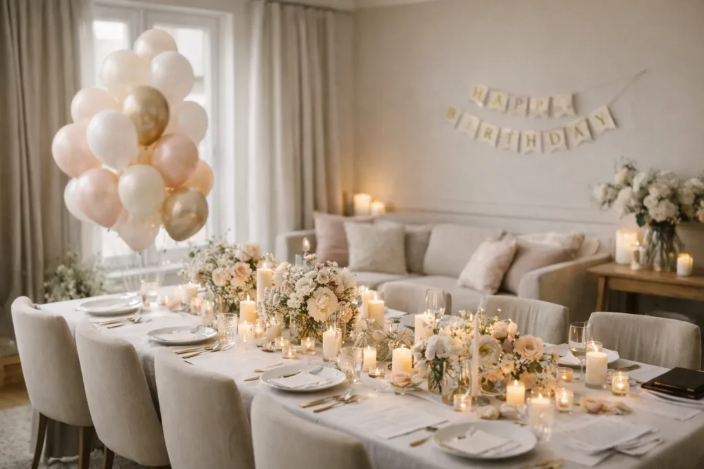 anniversaire à domicile décoration