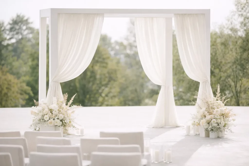 arche de mariage cloud dancer