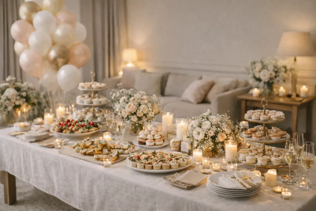 buffet anniversaire maison